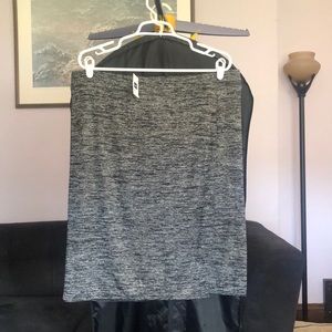 GAP Space Dye Pencil Skirt Black and Gray XL BNWT
